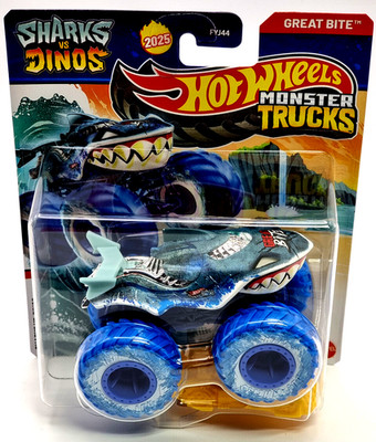 Mattel Hot Wheels Monster Trucks – Actionfahrzeug 1:64 JCF03 Great Bite