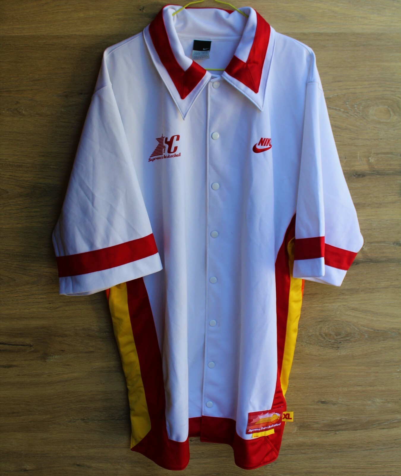 Supreme/Nike Basketball Jersey Mサイズ Nike Supreme Basketball Jersey M Black Gold Tee Shirt Jacket
