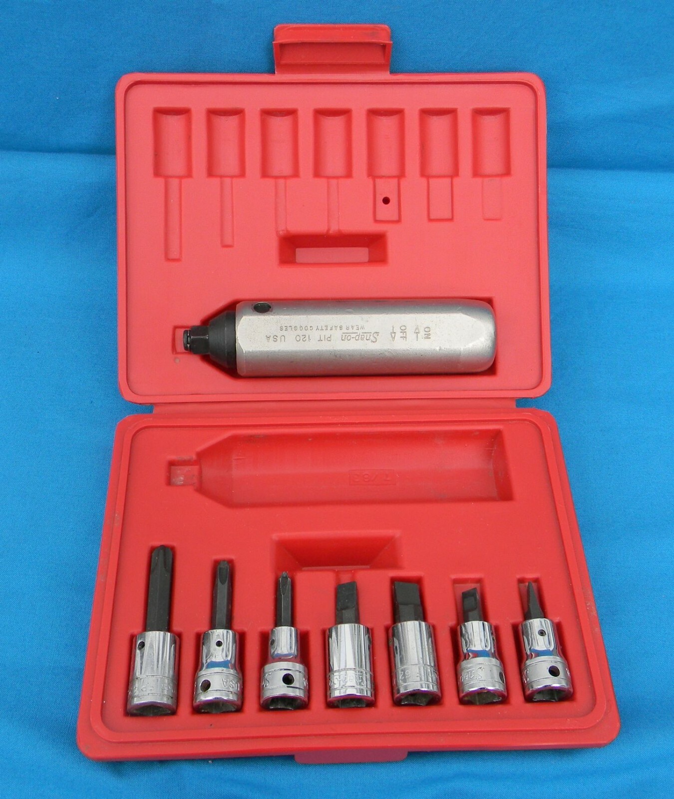 Snapon 3/8 Impact Driver Kit W/case & 7 Bits Used for sale in Reno