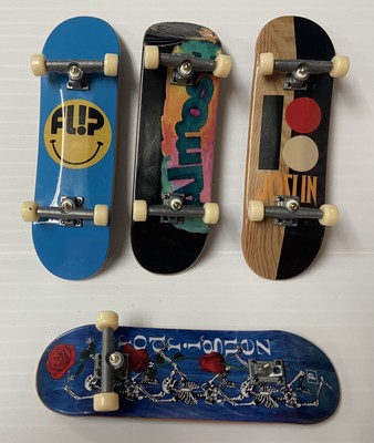 Tech Deck 4 Board Lot - Spin Master Flip Almost Joslin - One W/ Damaged Axle