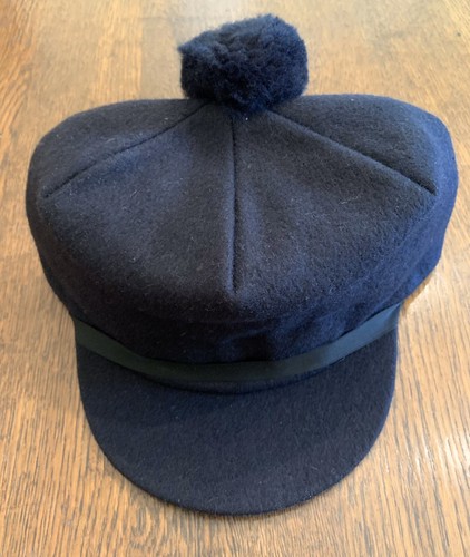 【SCHA】WOOL CAP WITH RIBBON black 4-PANEL cotton CAP – swrve