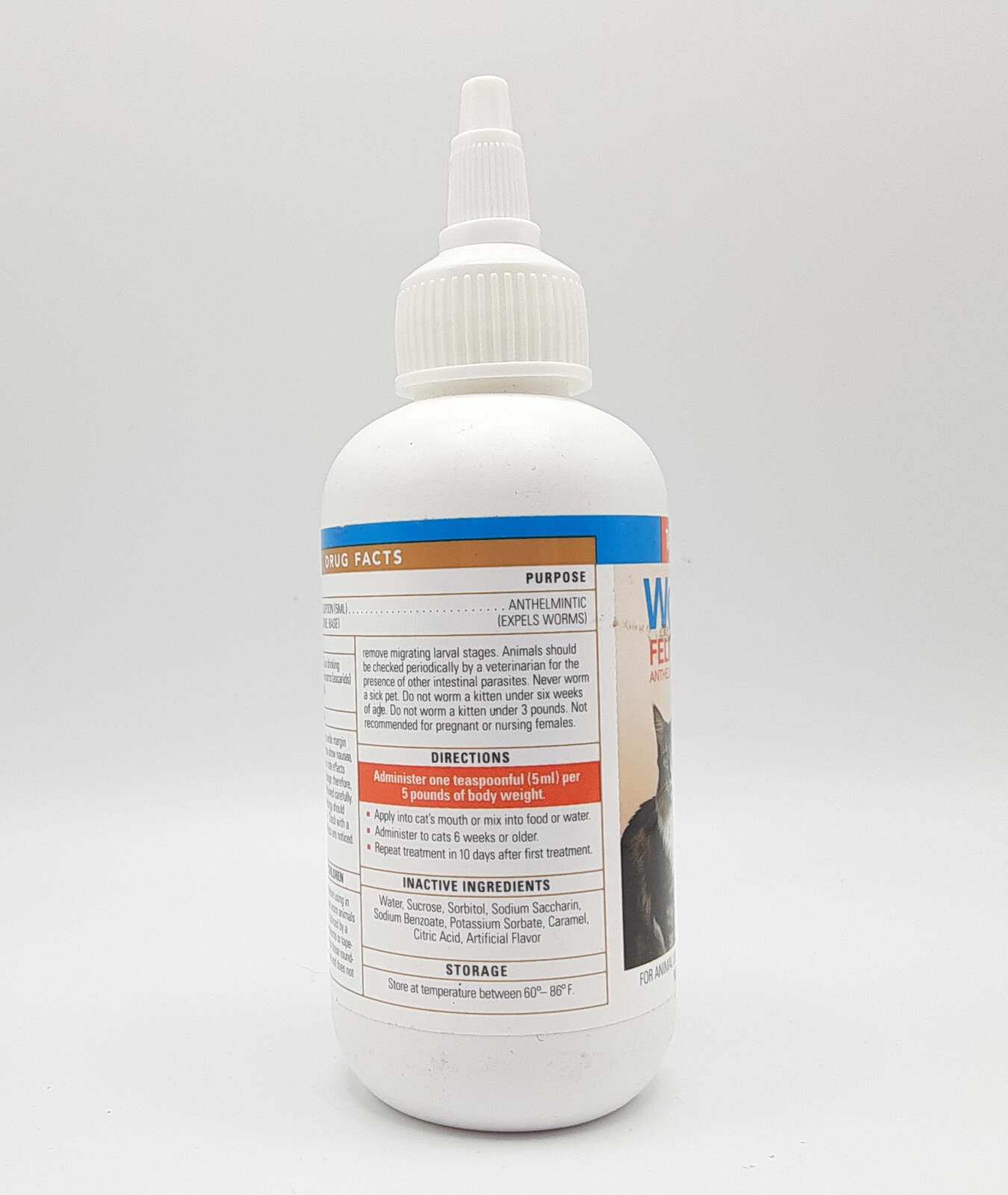 Durvet Wormeze Feline Liquid Wormer for Cats & Kittens 4oz EXP 9/2