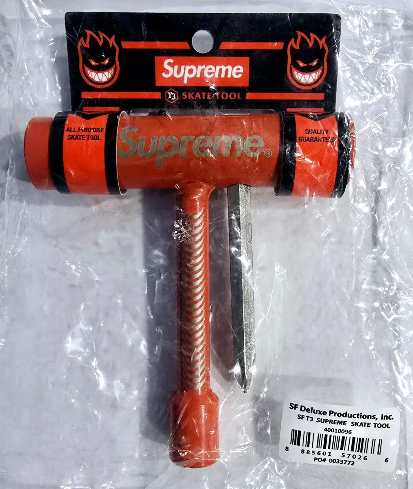 スケートボード Supreme - SF T3 SUPREME SKATE TOOL SPITFIRE Supreme Spitfire Skate Tool (SS18) - $24