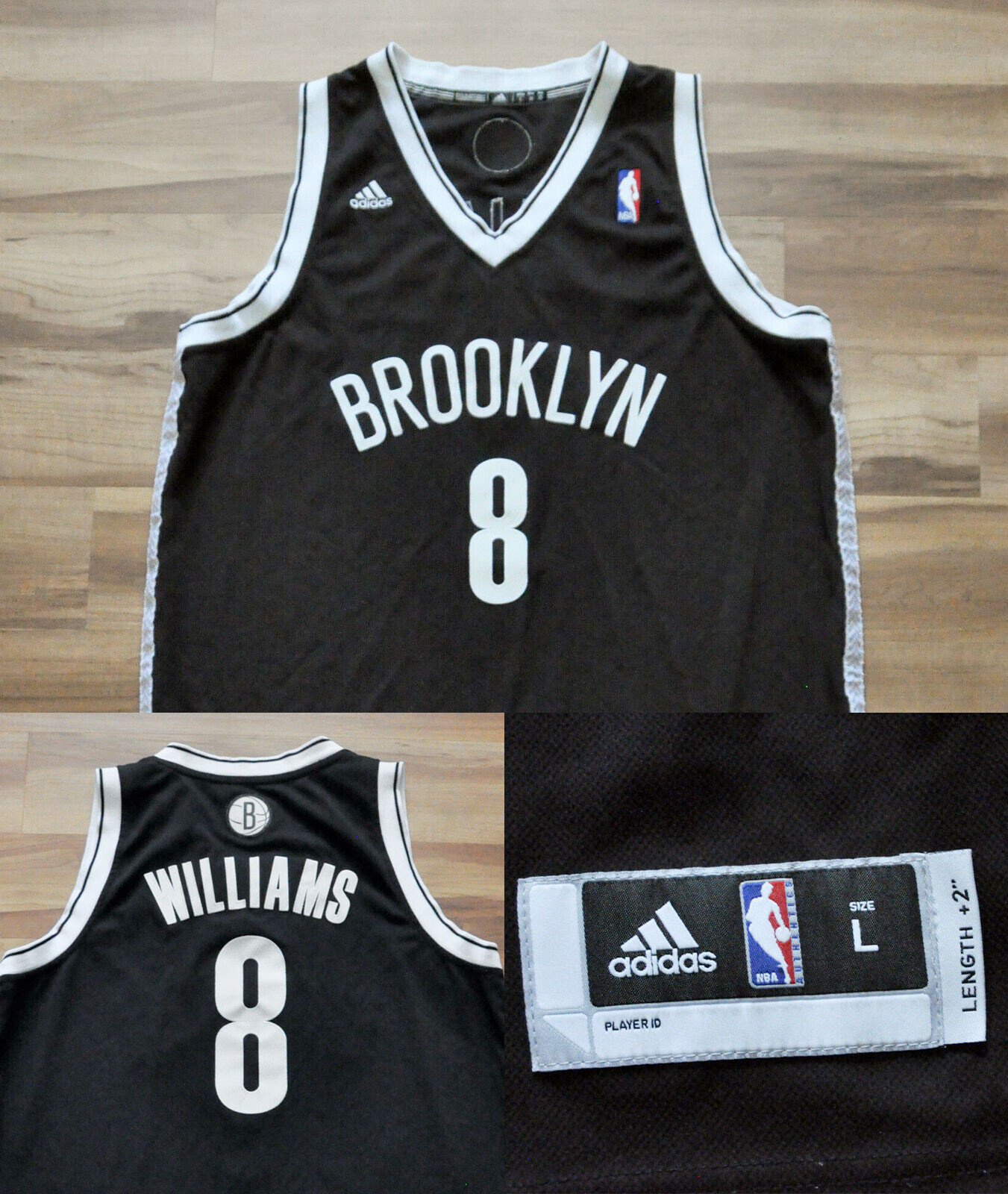 激レア 刺繍‼️ NBAユニフォーム Brooklyn Nets Williams NBA Adidas Brooklyn Nets Deron Williams D Will Nickname