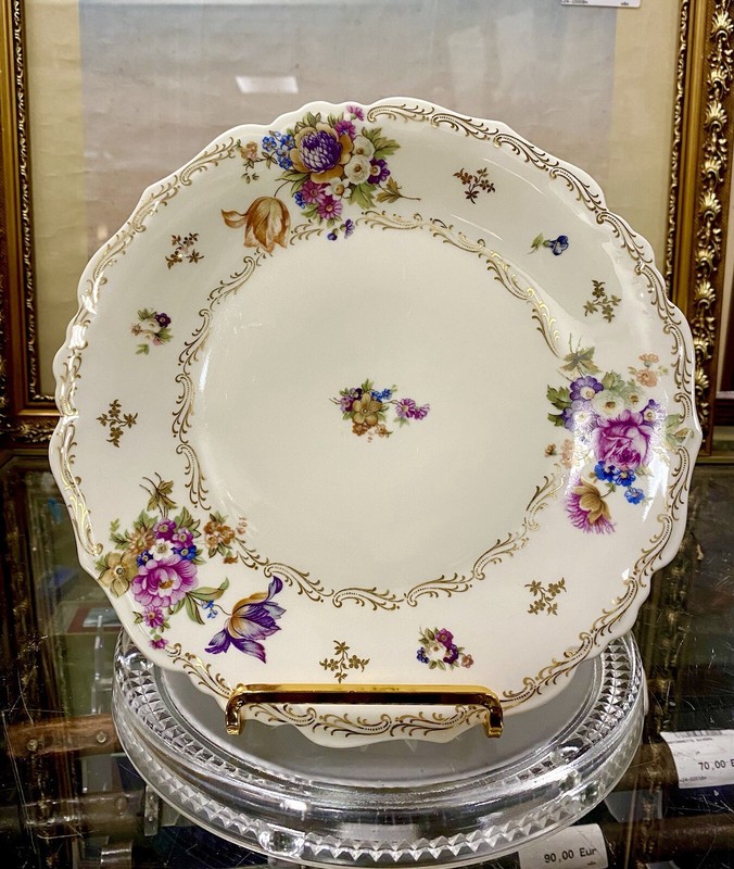 Magnifique Assiette Jammet Seignolles Porcelaine Limoges 24 Cm De DiamÃ¨Tre Tbe