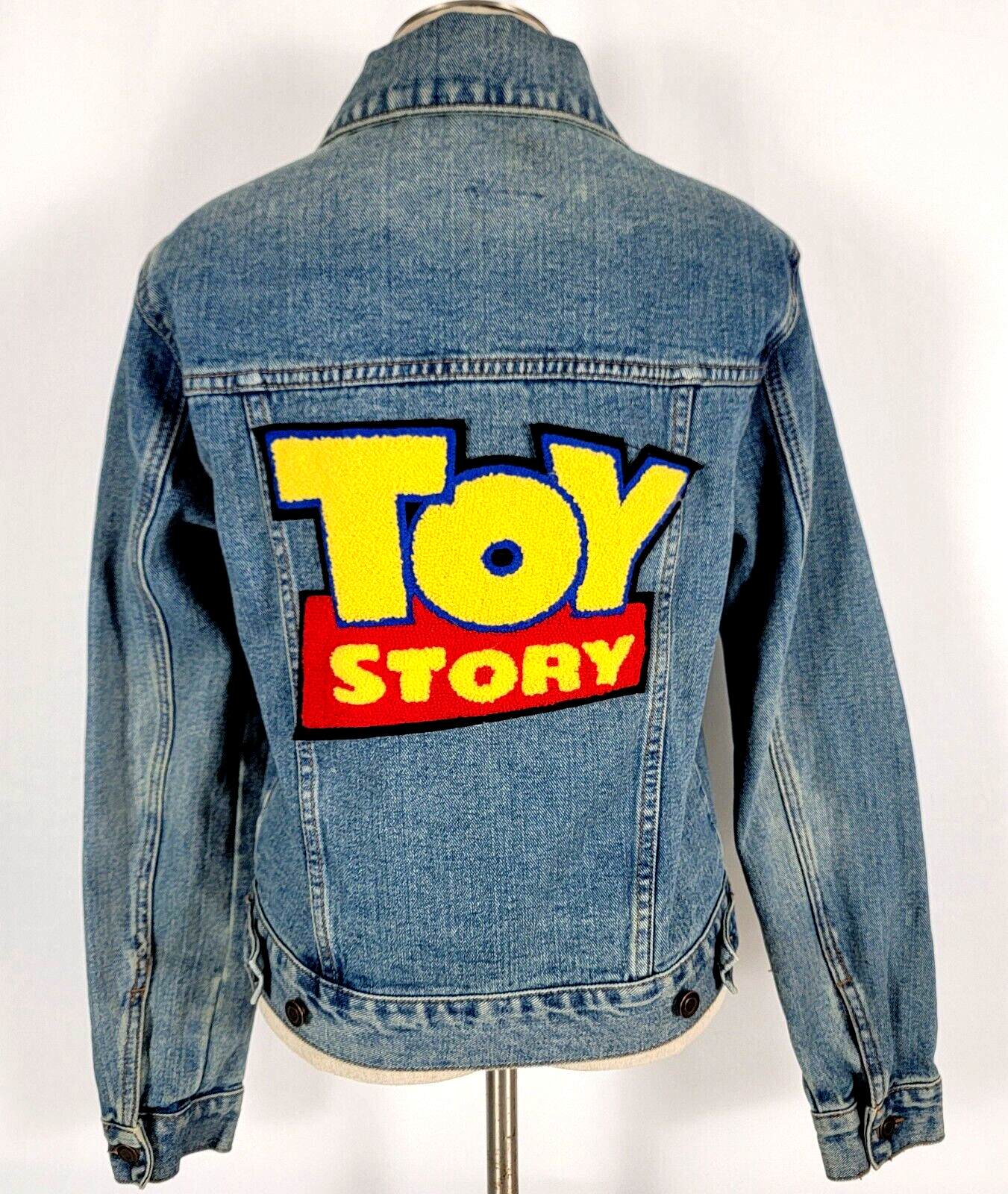 Vtg Forever 21 Disney Pixar Toy Story Jean Jacket Woody Embroidered Medium