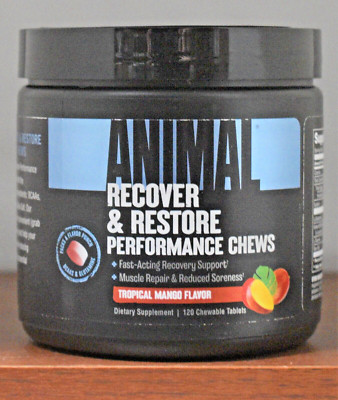Animal Recover & Restore Chews Tropical Mango 120 Chewable Universal Nutrition