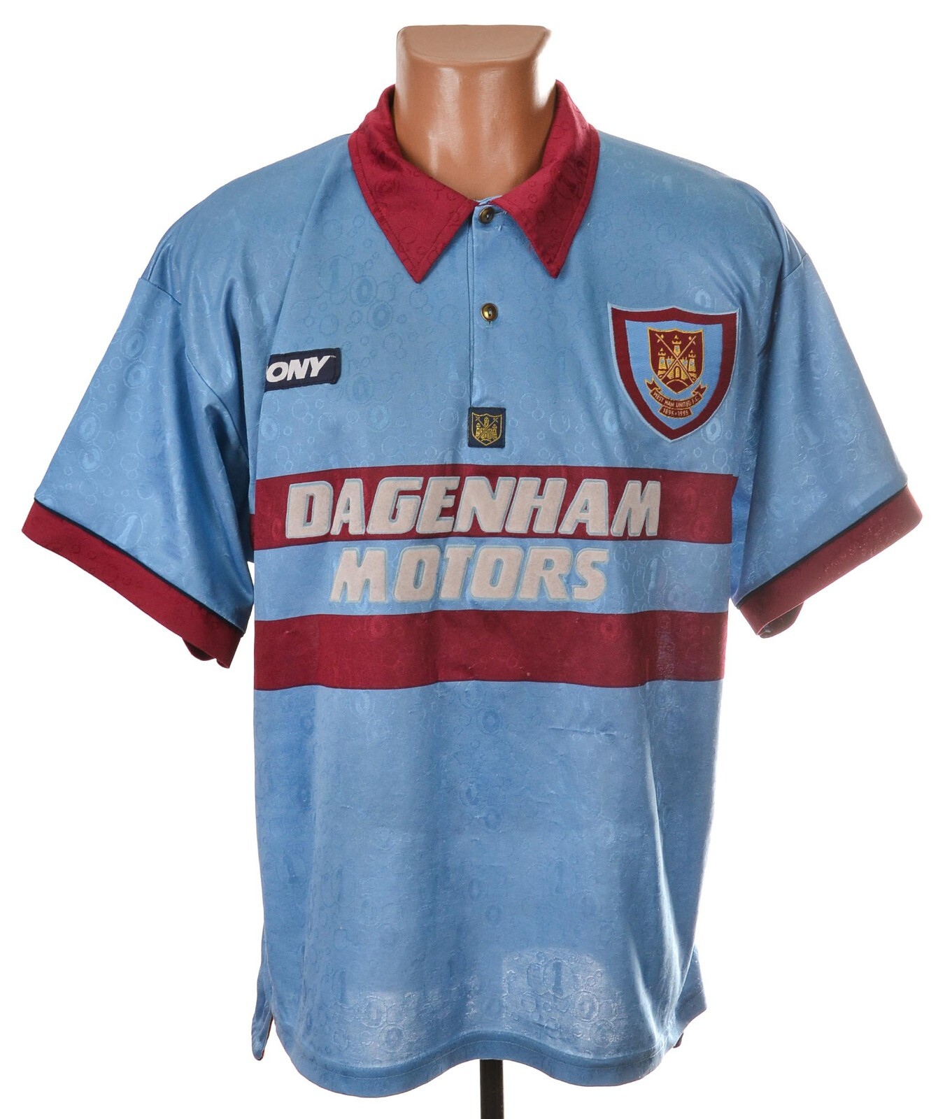 ウエストハ100周年 ユニフォーム PONY 95-97 ウェストハム ユニフォームショップ 1995-1997 West Ham UTD