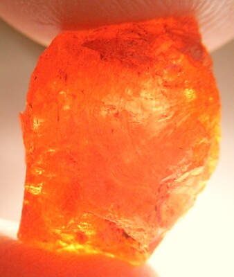 24.85 cts Natural Kenyan Fiery Orange Grossular Garnet Crystal - Specimen Rough