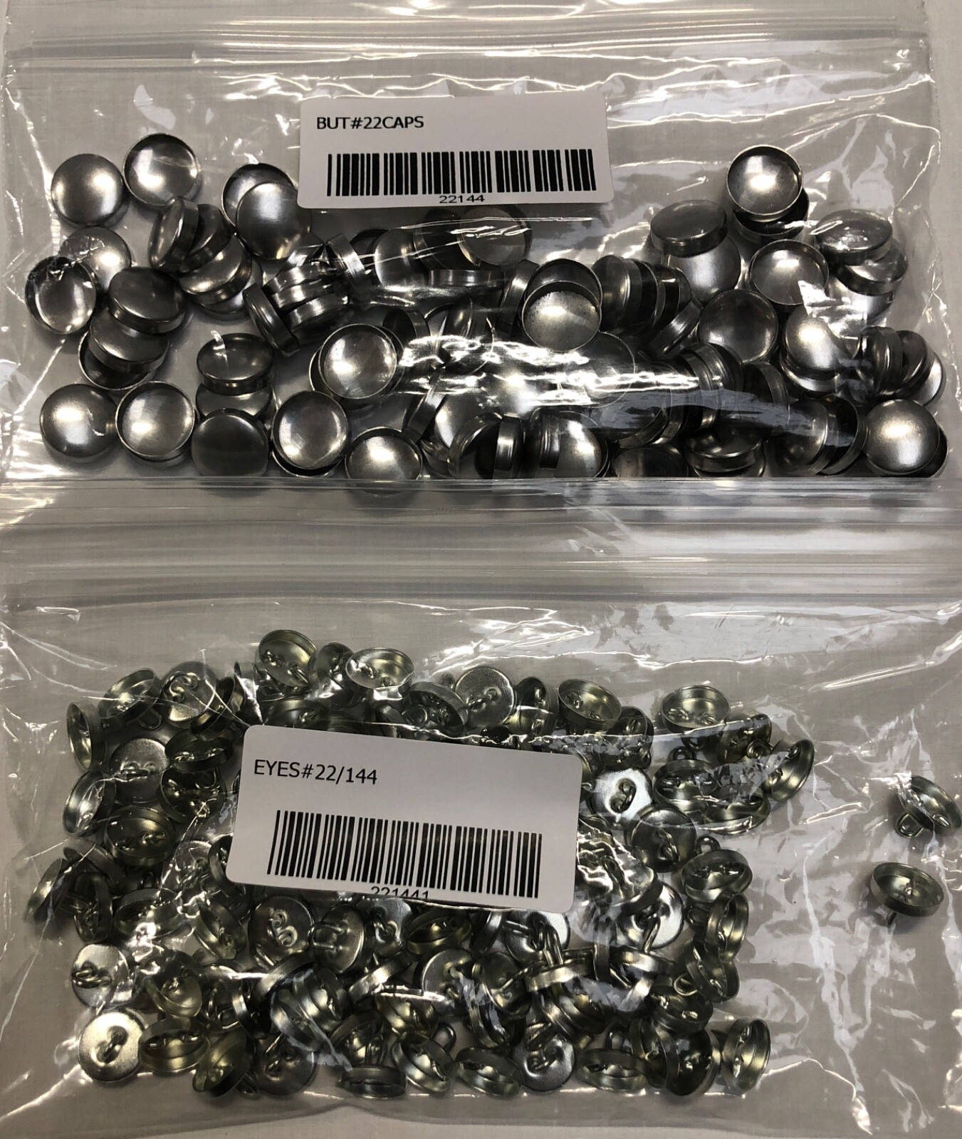 Upholstery Tufting Buttons Professional Grade Soft Shell Wire Eye Nylon Ring