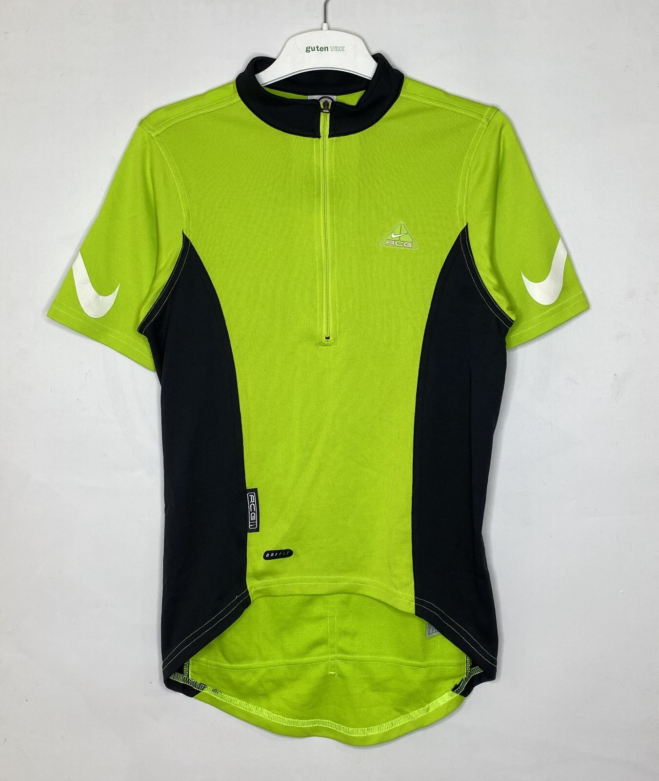 VINTAGE NIKE ACG CYCLING JERSEY SHIRT NEON GREEN MADE IN USA