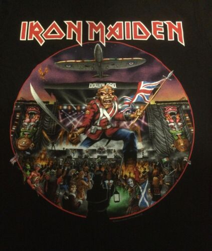 OFFICIAL IRON MAIDEN DOWNLOAD FESTIVAL SHIRT DONINGTON UK LEGACY L LARGE 11/6/22