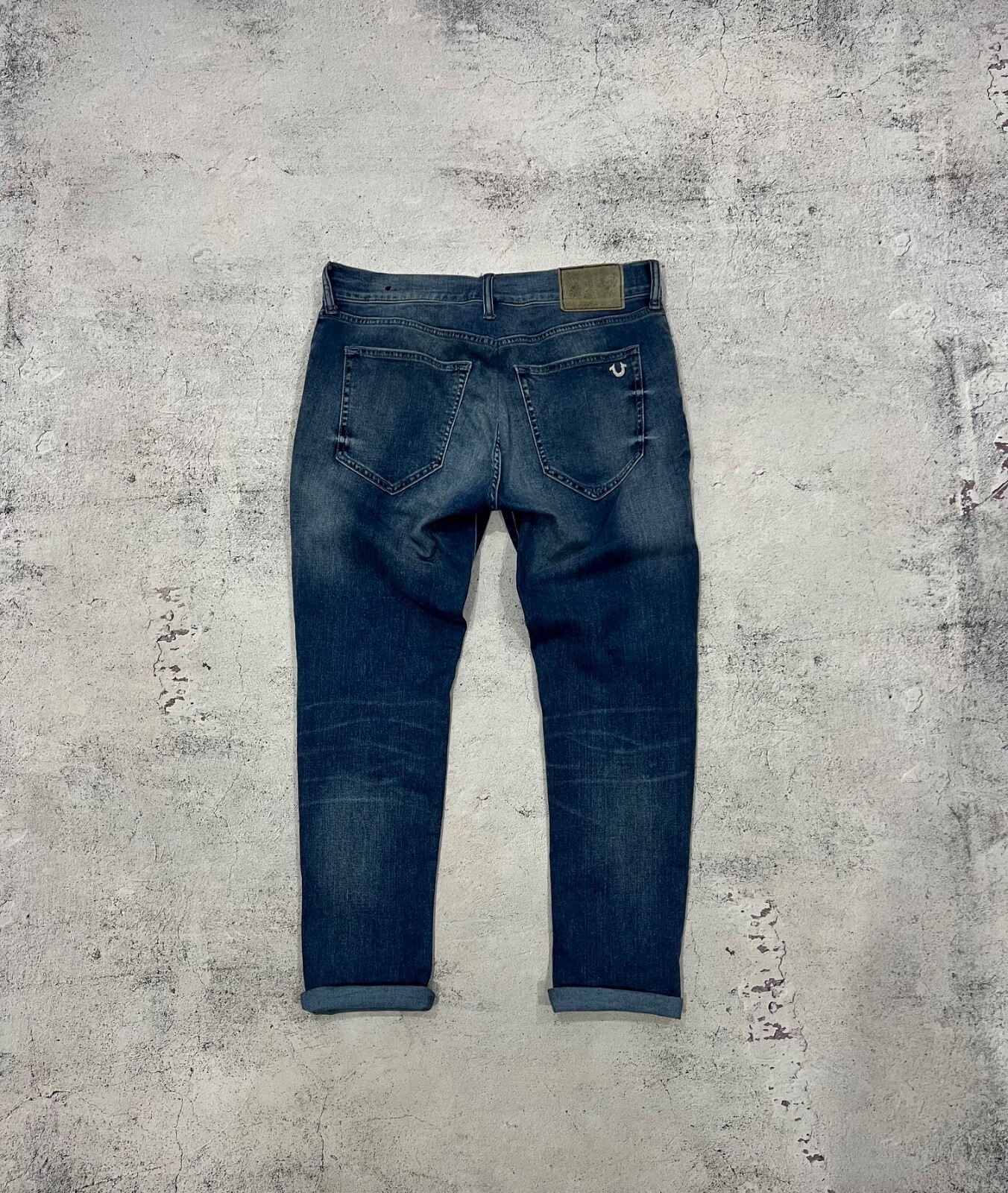 TRUE RELIGION MVP COLLECTION デニム 34 Men's True Religion Jeans Size 34 Blue Denim Slim Fit Flap