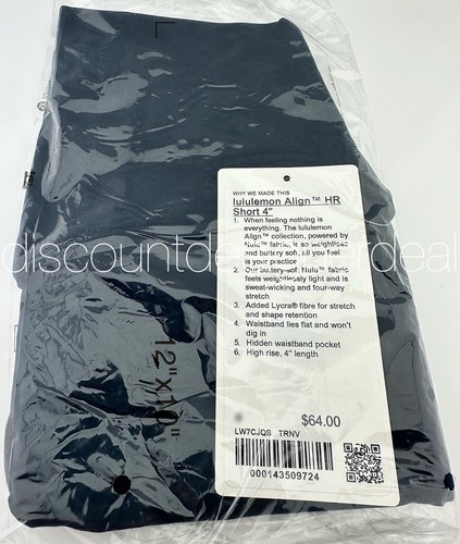 LULULEMON ALIGN HIGHRISE SHORTS 4" NAVY BLUE MULTIPLE SIZES NEW