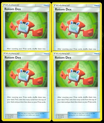 Pokemon ROTOM DEX 131/149 - Sun & Moon - - MINT 4X
