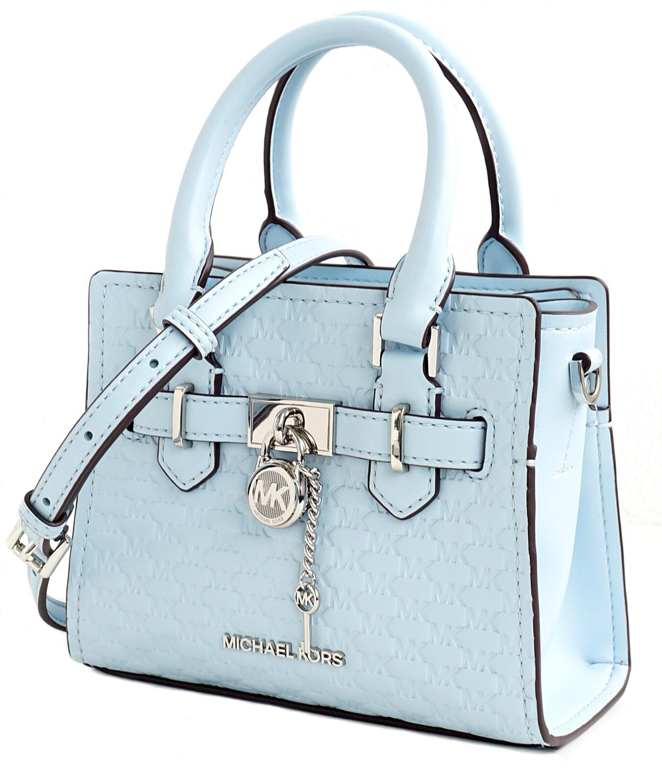 

Сумка через плечо Michael Kors Hamilton Xsmall Satchel через плечо Vista, синяя, новинка, Michael Kors Jet Set Travel