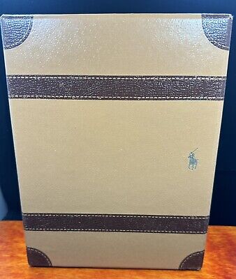 Vintage Polo Ralph Lauren Mini Treasure Chest Trinket Box Trunk Brown/Beige Rare