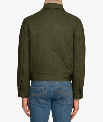 Pre-owned Larusmiani Casual Jacket Oblique Blazer In Green