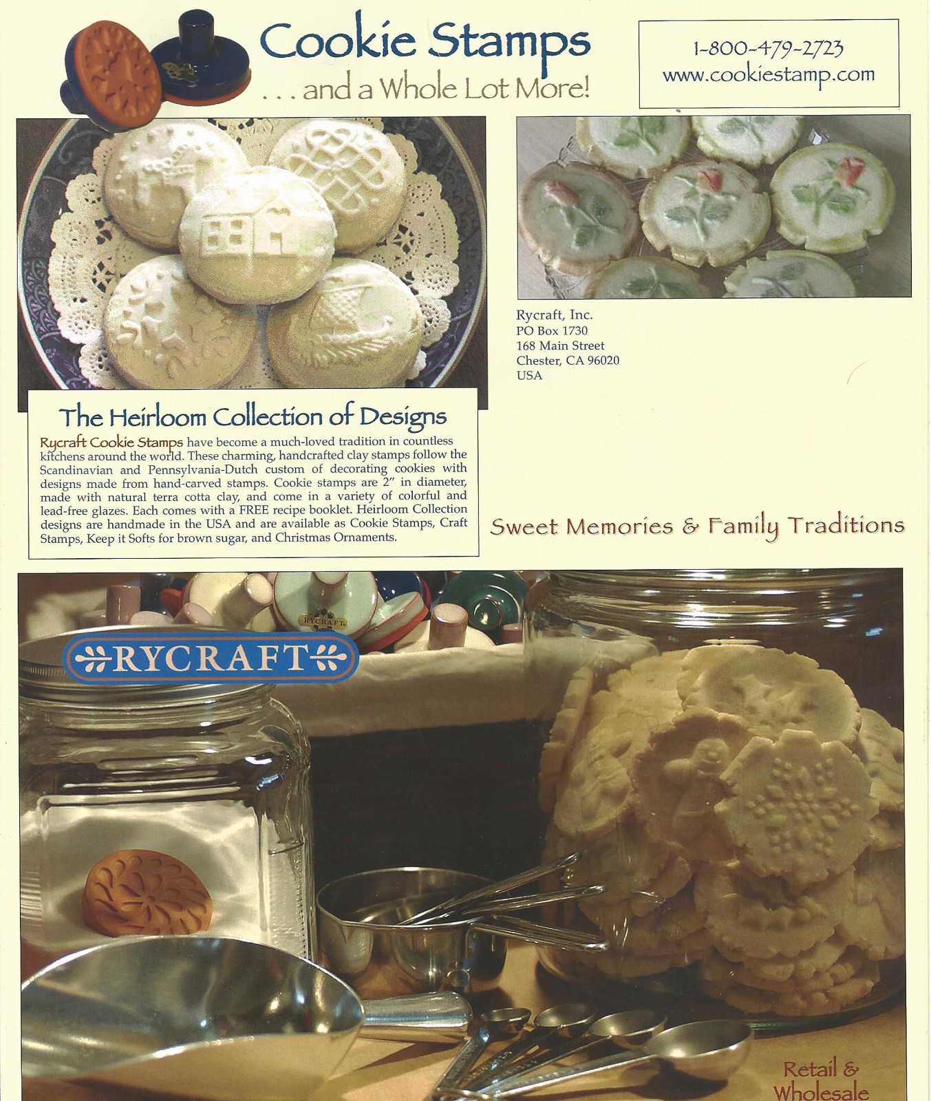 Rycraft Ceramic Cookie Stamp HEIRLOOM ORNAMENT  375 