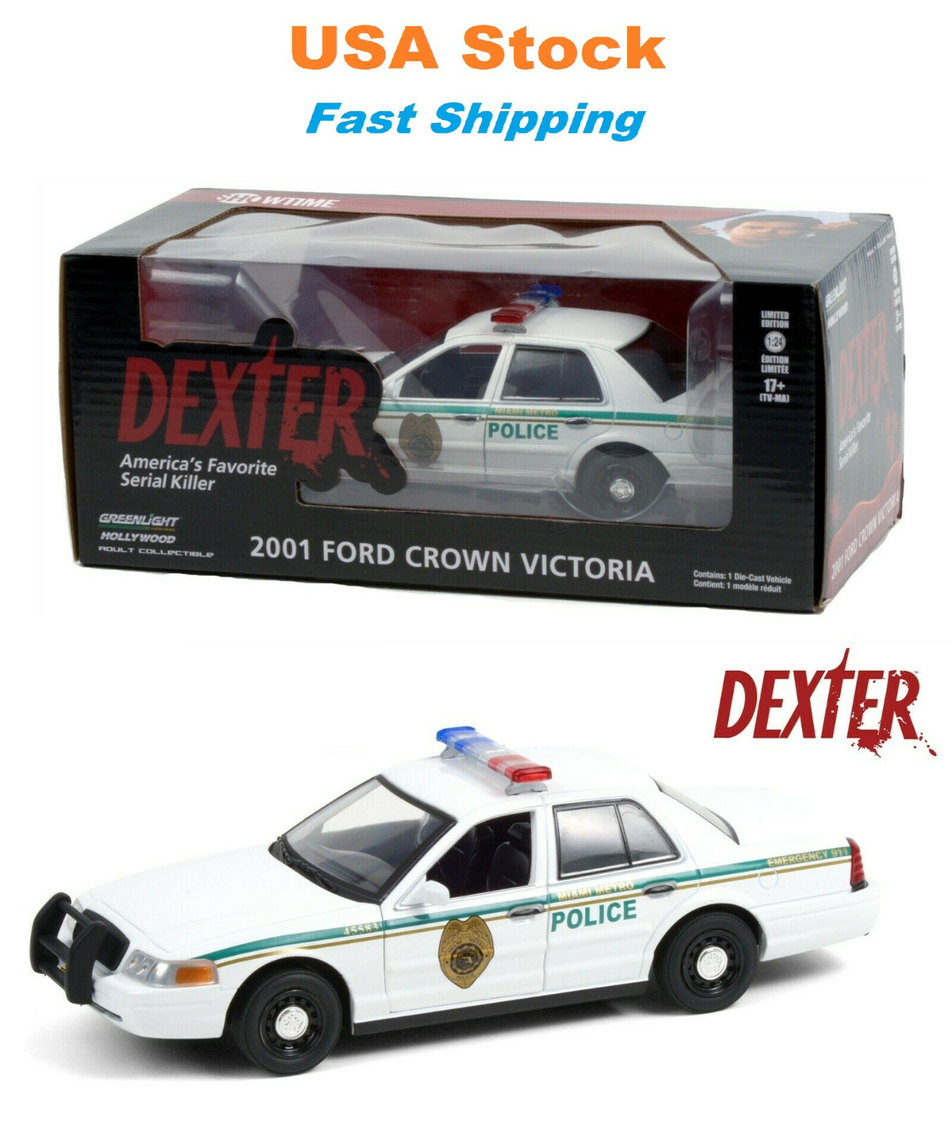 Dexter 2001 Ford Crown Victoria Police Interceptor Miami