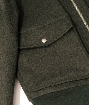 Pre-owned Larusmiani Aviator Jacket Transatlantic Jacket In Green