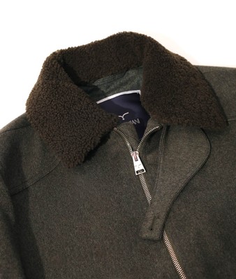 Pre-owned Larusmiani Aviator Jacket Transatlantic Jacket In Green