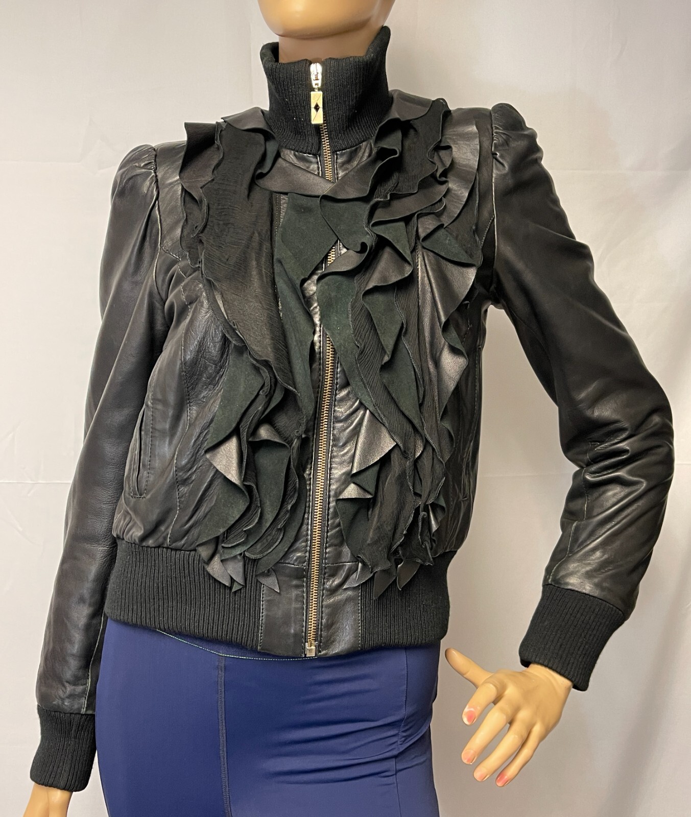 CLASS ROBERTO CAVALLI Black Leather Jacket size 6/40 | eBay CLASS ROBERTO CAVALLI Black Leather Jacket size 6/40 | eBay