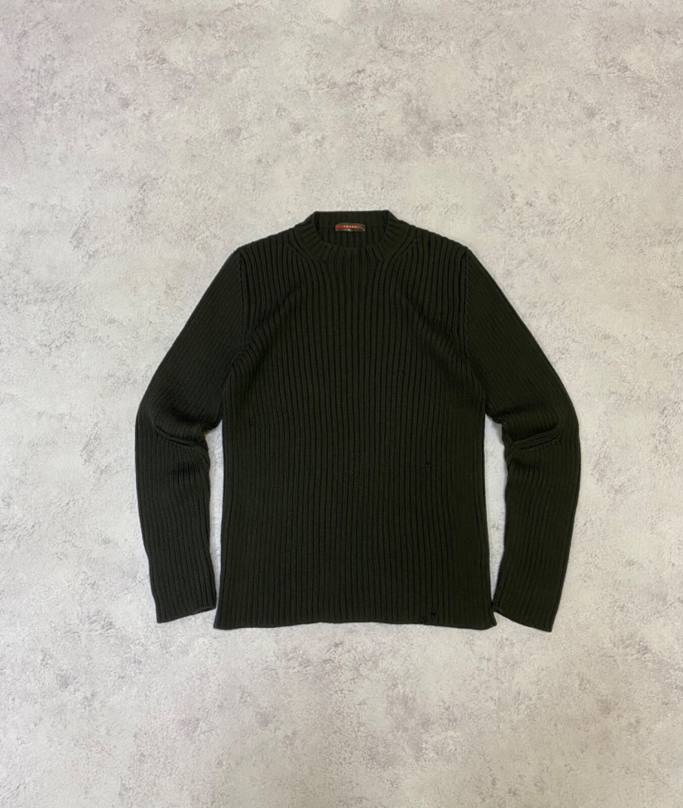 トップス 90s prada wool half zip pullover (M) Pre-owned Prada 1990s Half-zip Sweater In Black | ModeSens