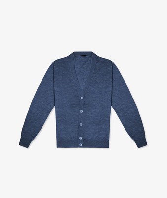 Pre-owned Larusmiani Cardigan Spirit 54 Cardigan In Blue