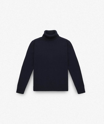 Pre-owned Larusmiani Turtleneck Sweater 'diablerets' Sweater In Blue