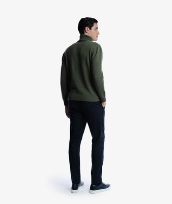 Pre-owned Larusmiani Turtleneck Sweater 'diablerets' Sweater In Green