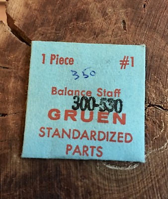Old Gruen watch 300 530 350 watch balance staff original Gruen vintage part NOS