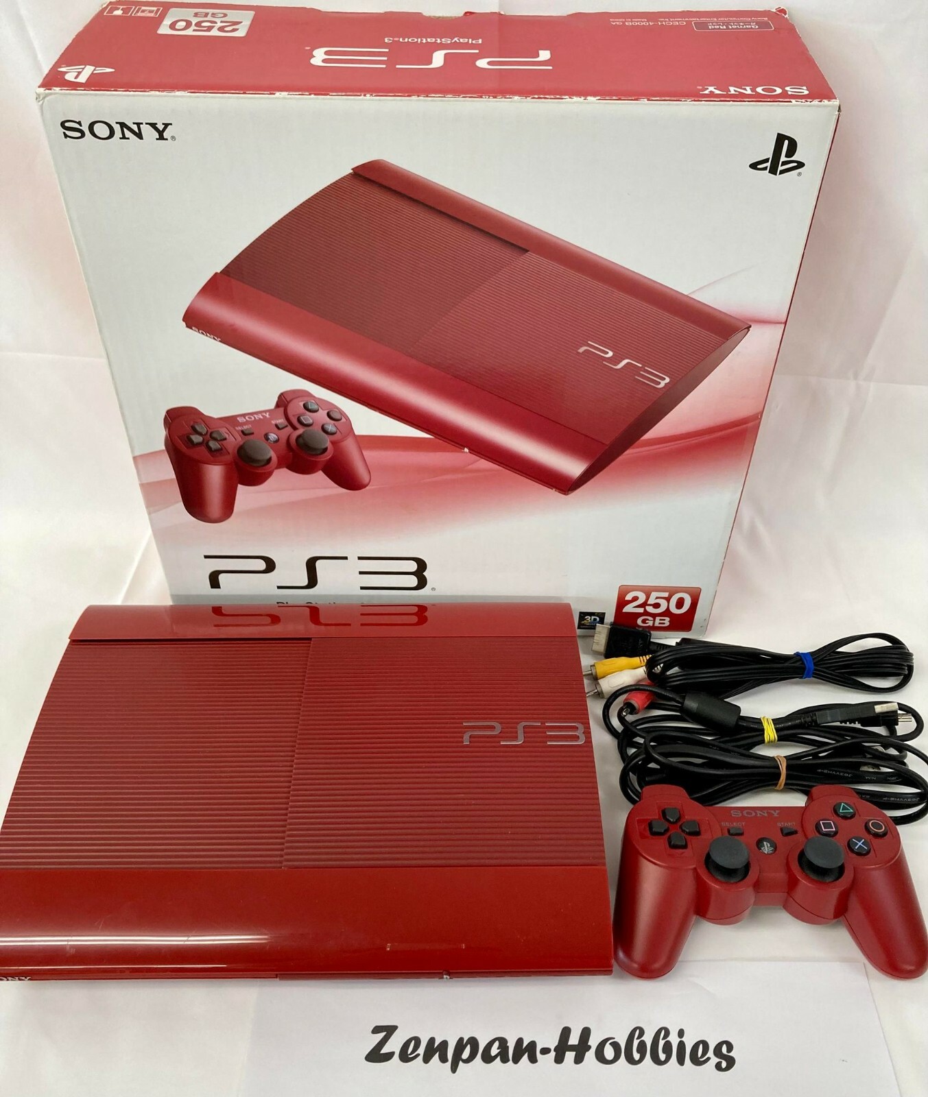 Sony PlayStation 3 PS3 250GB Red Game Console Controller Box NTSC-J (Japan) F/S Sony PlayStation 3 PS3 250GB Red Game Console Controller Box NTSC-J (Japan) F/S