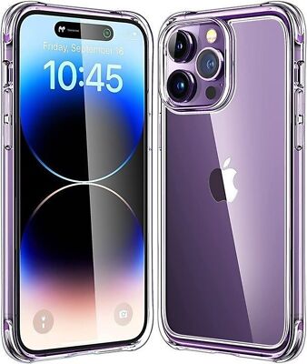 Mkeke for iPhone 14 Pro Max Case Clear, Not Yellowing Phone Case for iPhone 14 P