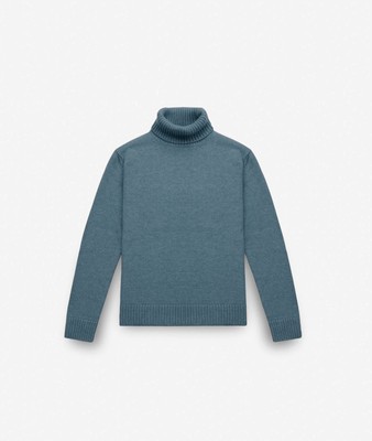 Pre-owned Larusmiani Turtleneck Sweater 'diablerets' Sweater In Blue