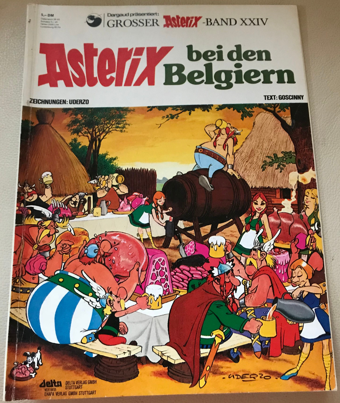 Asterix bei den Belgiern Großer Asterix-Band Band XXIV - 1979 1. Auflage Asterix bei den Belgiern Großer Asterix-Band Band XXIV - 1979 1. Auflage