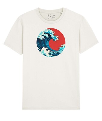 Maglietta La Grande Onda Kanagawa Japanese Art Hokusai The Great Wave T-shirt