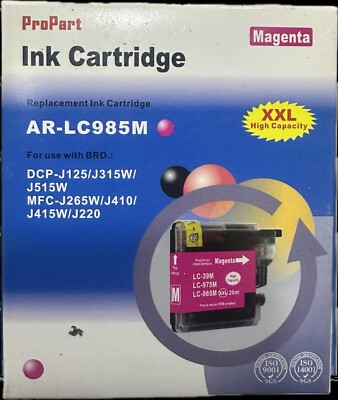 19 CARTUCCE LC-985 COMPATIBILI BROTHER DCP J125 J140W J315W J515 MFC J220 J265W