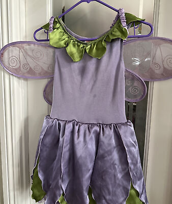 Gymboree Size 7-8 Halloween Costume Set Tulle Dress W/Angel Wings & 2 Headbands