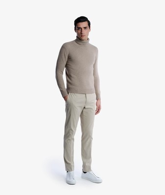 Pre-owned Larusmiani Turtleneck Sweater 'diablerets' Sweater In Beige