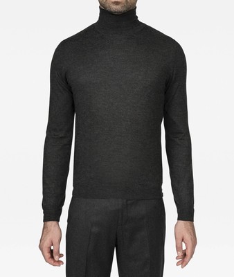 Pre-owned Larusmiani Turtleneck Sweater 'pullman' Sweater In Dimgray