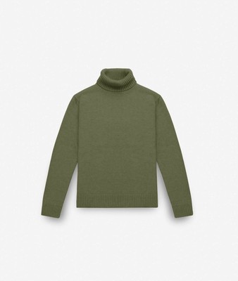 Pre-owned Larusmiani Turtleneck Sweater 'diablerets' Sweater In Green