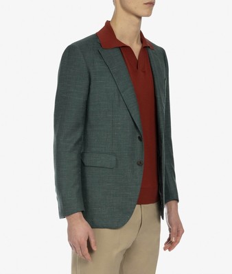 Pre-owned Larusmiani Godard Tailored Jacket Blazer In Green