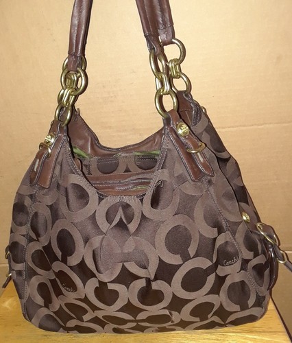 Coach 15756 Black Sateen Shoulder Bag | eBay