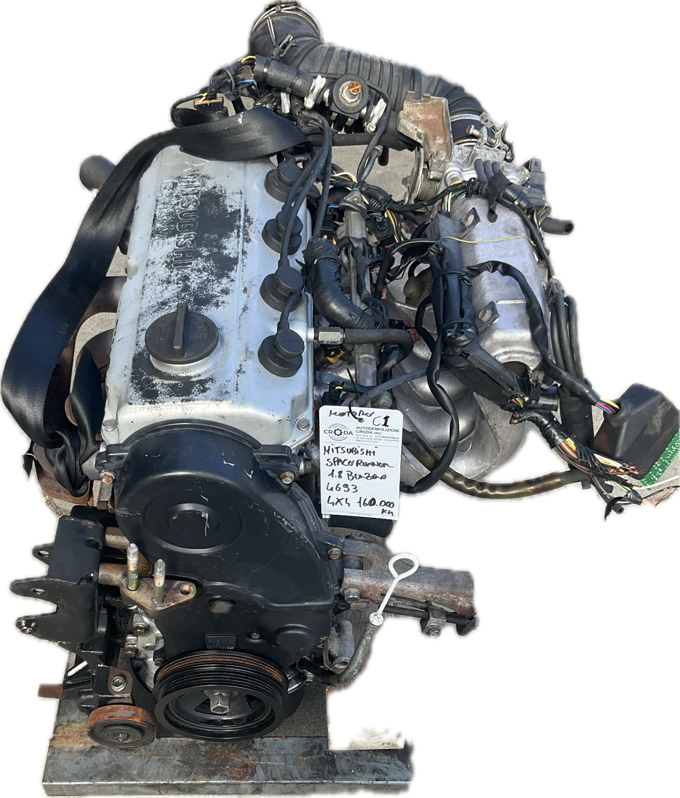 Motore per MITSUBISHI SPACERUNNER codice motore 4G93 160.000KM 1.8 benzina