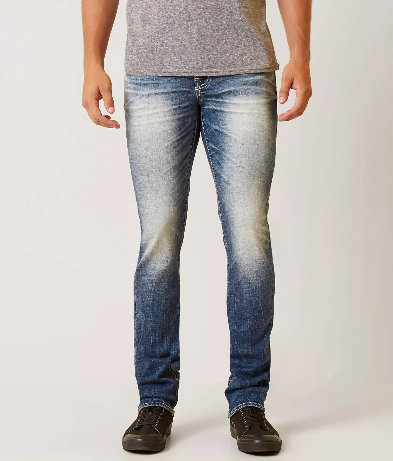 230502 NEW BUCKLE SALVAGE MENS HAVOC SKINNY STRETCH JEANS IN