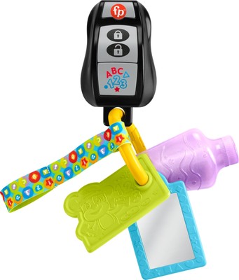 Fisher-Price Baby Travel Toy Laugh & Learn Play & Go Activity Keys with Learning
