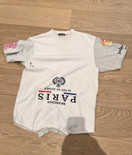 BALENCIAGA　22aw　Tシャツ　upsidedown　ホワイト　１ Balenciaga Upside Down T-Shirt in White | LN-CC