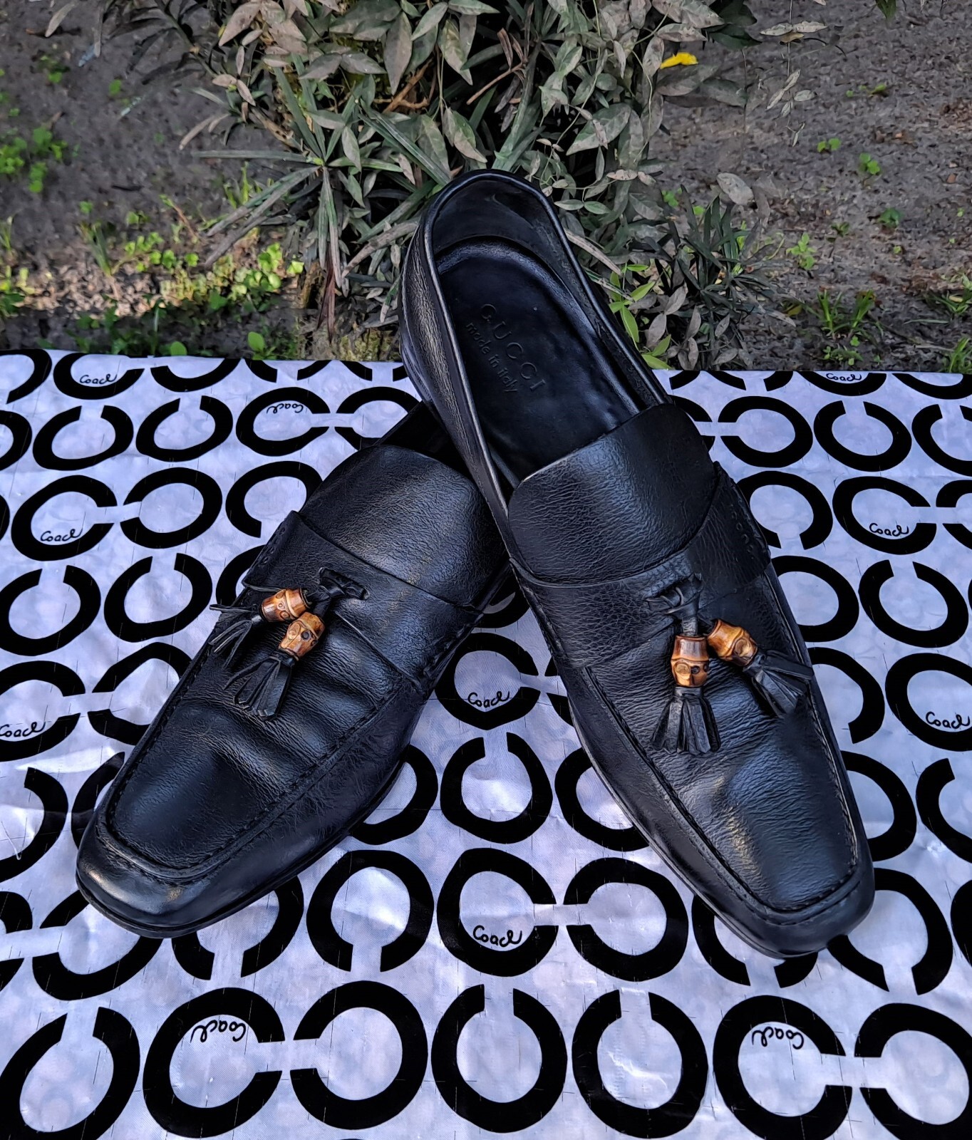 ✨状態良し✨ GUCCI Bamboo Bit Loafer EU35.5 GUCCI Women's Loafers Bamboo Suede Black EU35.5/US5.5 59158c