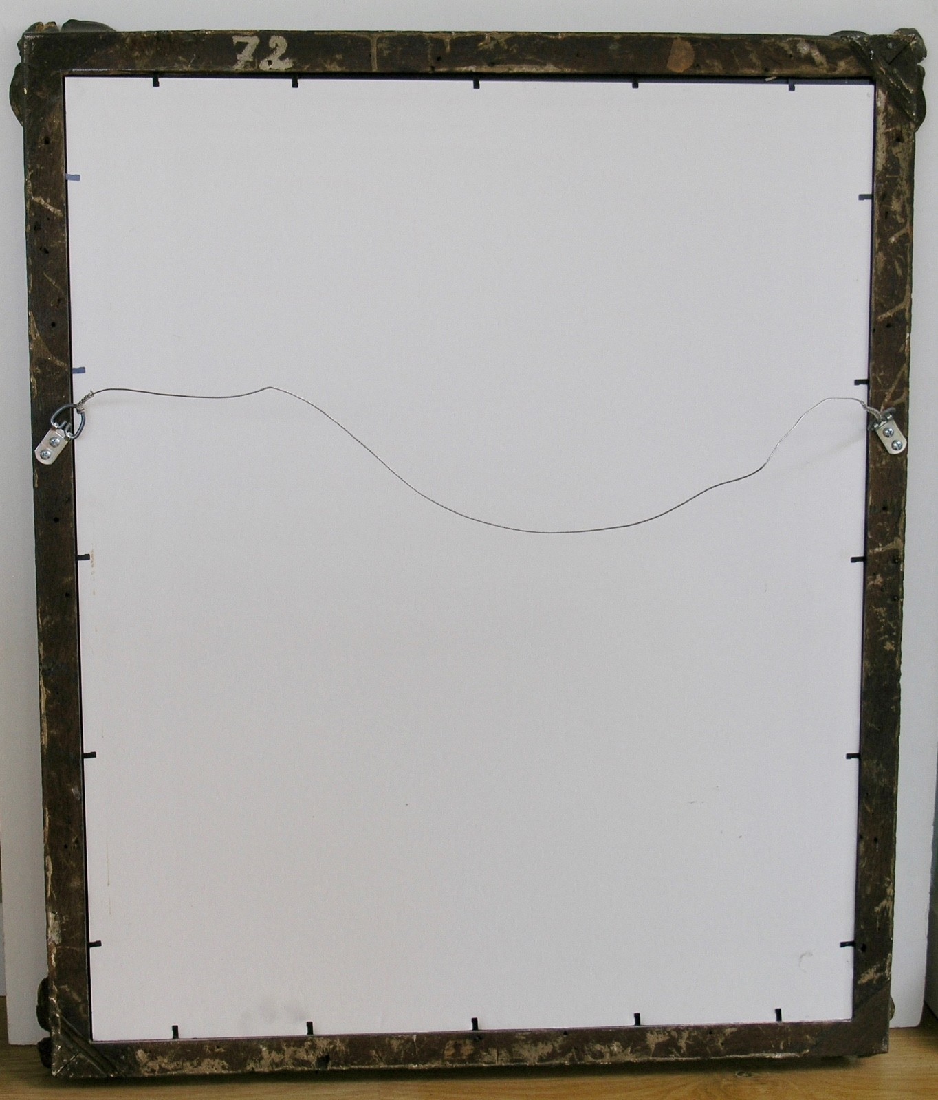 Antique Carved Gilt Wood Frame with Beveled Mirror